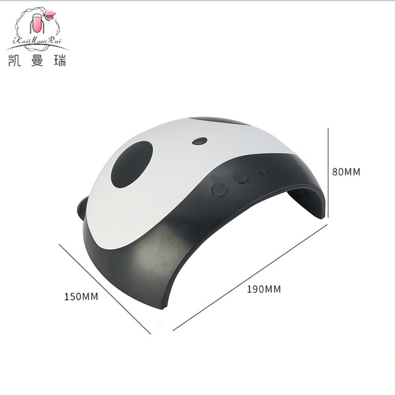 Transfronteriza nueva Panda lámpara de fototerapia de uñas 54W no Negro mano de secado rápido inteligente máquina de fototerapia de uñas en stock al por mayor