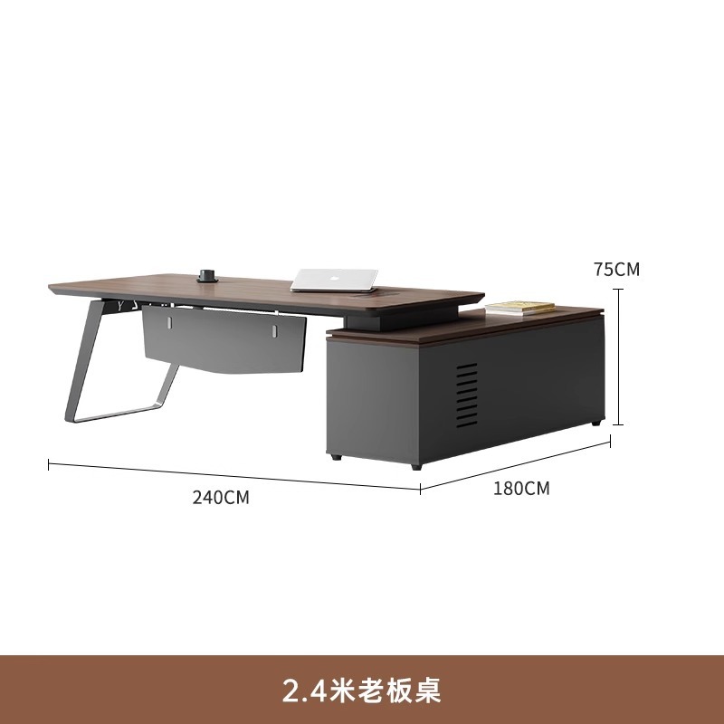 Mesa del presidente, mesa de oficina moderna, mesa y silla, mesa de computadora, jefe, muebles de oficina para una sola persona