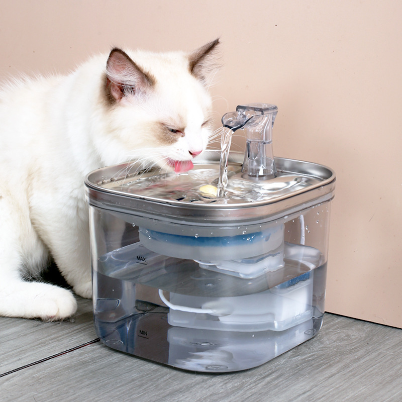 越境猫浄水器循環流動活水ペット給水知能恒温濾過犬浄水器家庭用|undefined