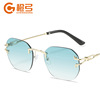 Retro marine metal trend sunglasses, European style