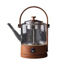 Y0EZ批发全自动玻璃蒸茶器养生壶普洱黑白茶茶具烧水煮茶炉蒸汽煮