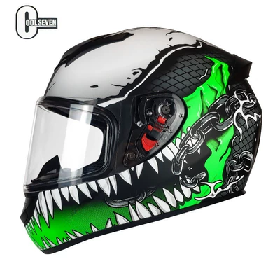 Motosiklet kaskı (dəbilqə) – 3C certification winter full helmet - venom-2-with-lens-m