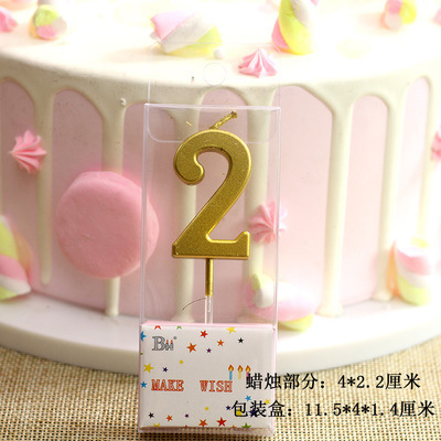 デジタルキャンドルケーキデコレーションゴールデンデジタルベーキングロングポールスレッドクリスタル誕生日キャンドルパーティー雰囲気用品|undefined