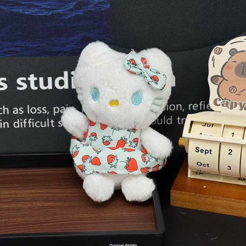 漫画水泳リングキティペンダントぬいぐるみかわいい新しいハローキティスクールバッグペンダントキーホルダー人形|undefined