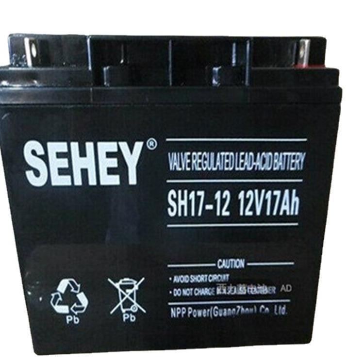 SEHEY西力蓄电池12V17ah直流屏ups电源SH17-12铅酸免维护电池