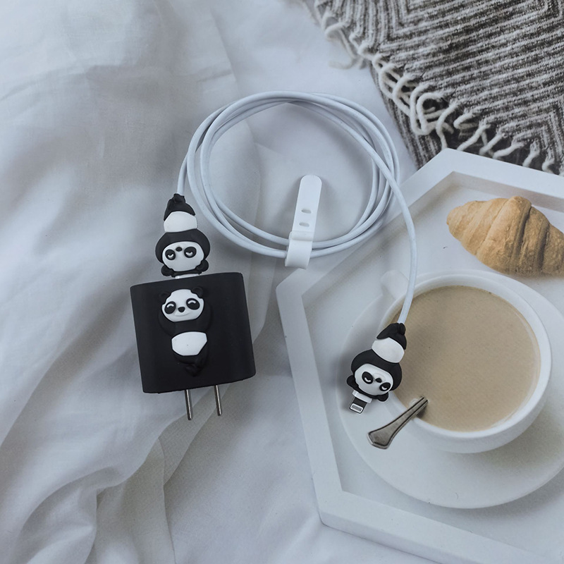 Apple 20w cabeza de carga cubierta de protección de cable de datos cargador cubierta de protección de cable de carga enrollador anti-ruptura