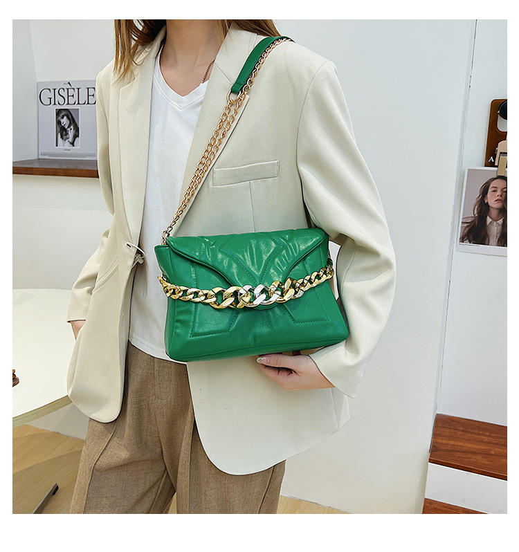 Pleated Shoulder  New Fashion Messenger Small Square Bag27*17*9cm display picture 4