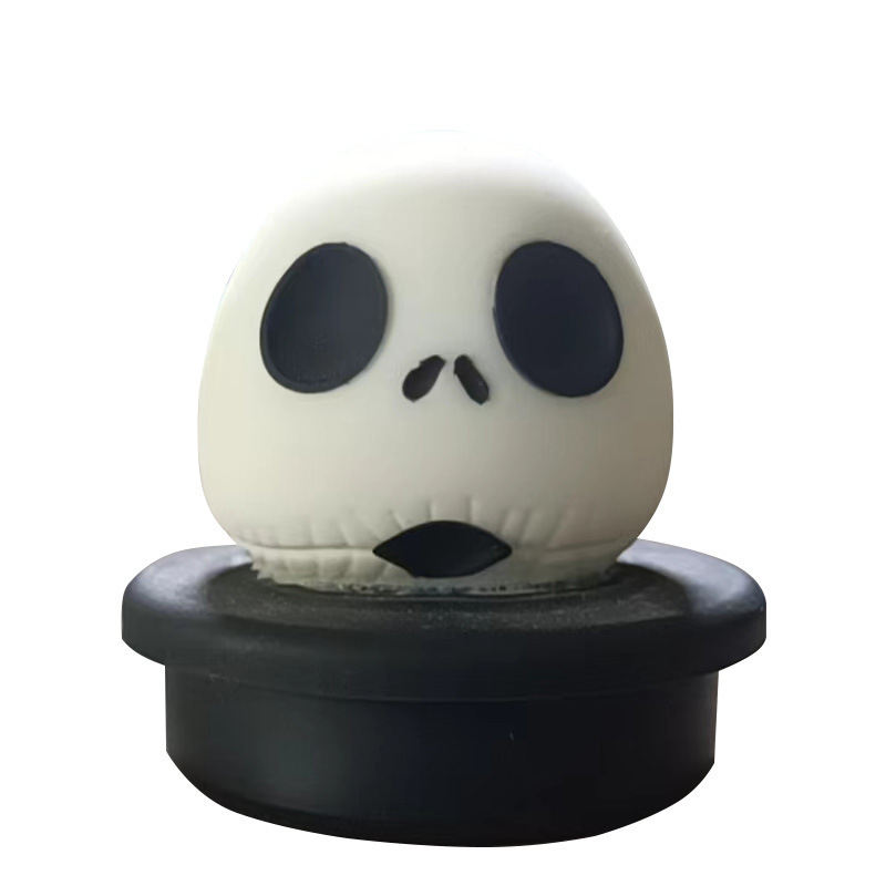 骷髅头卡通瓶盖 洗洁精瓶洗发水瓶沐浴露瓶卡通骷髅头瓶盖