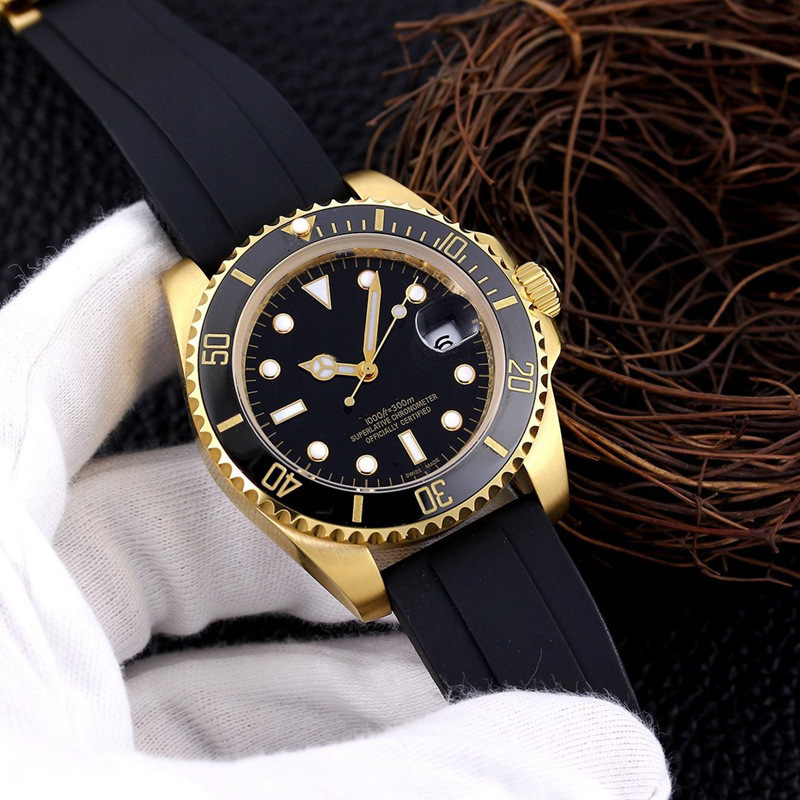 Foreign Trade Labor Ghost Watch Super Luminous Waterproof Gold Steel Belt Luxury Mechanical Watch Men's Brand Watch Wholesale