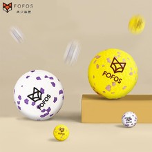 包U预FOFOS两只福狸狗狗磨牙玩具耐咬橡胶爆米花弹力球狗狗球玩具