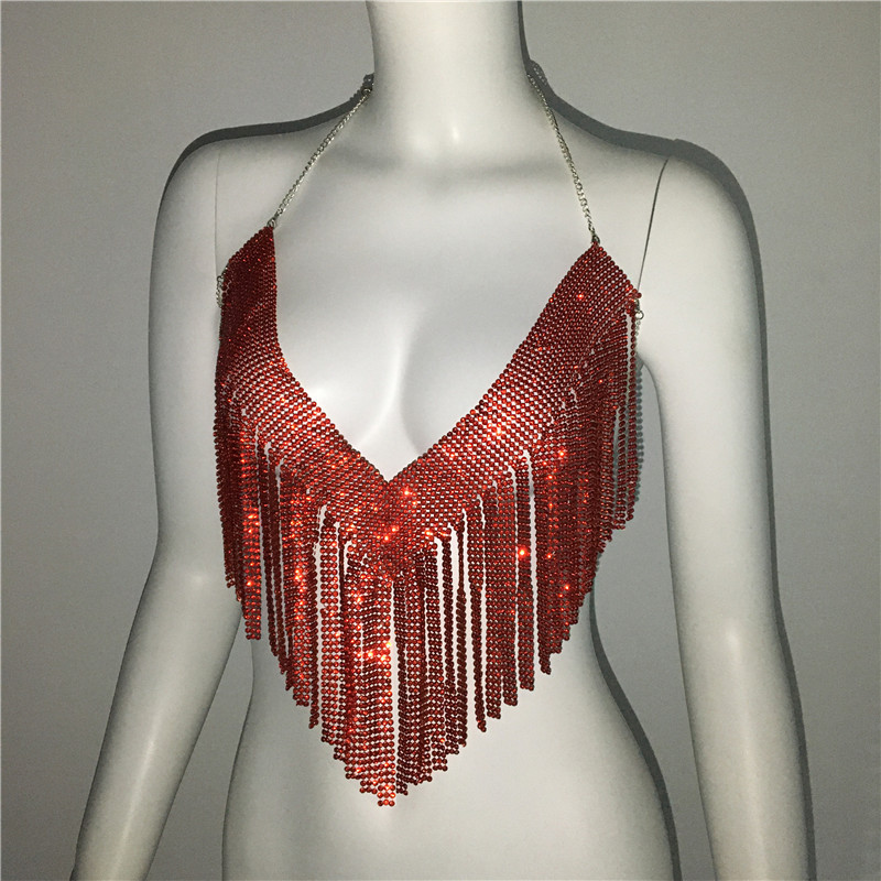 Women's Camisole Tank Tops Tassel Sexy Solid Color display picture 2