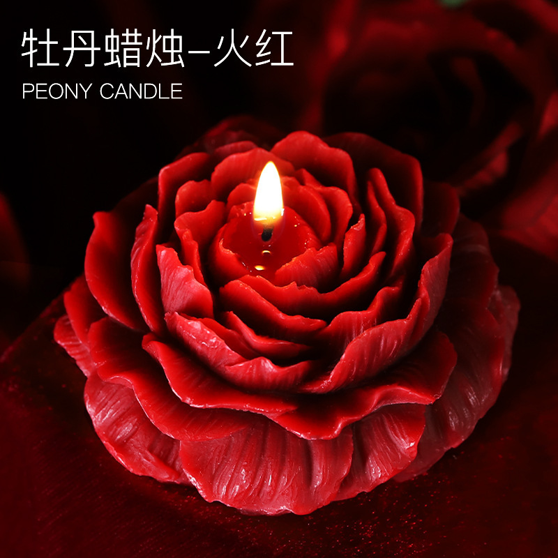 42도 저온 모란꽃 캔들-파이어 레드