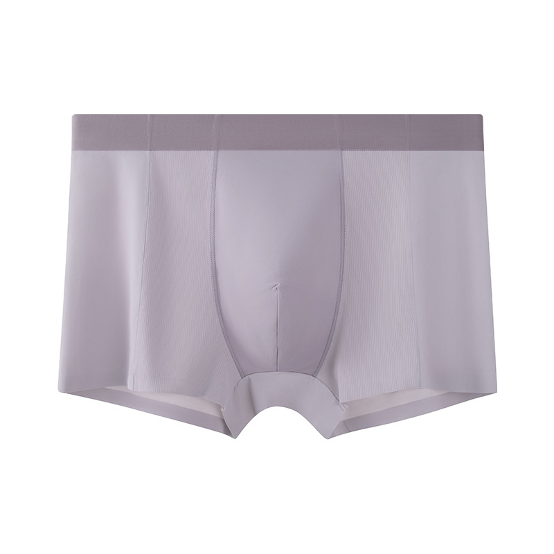 Pantalones de hielo de verano delgadas para hombres, pantalones de aire acondicionado frío, pantalones de malla deportiva transpirables, pantalones de cintura media delgadas sin marcas