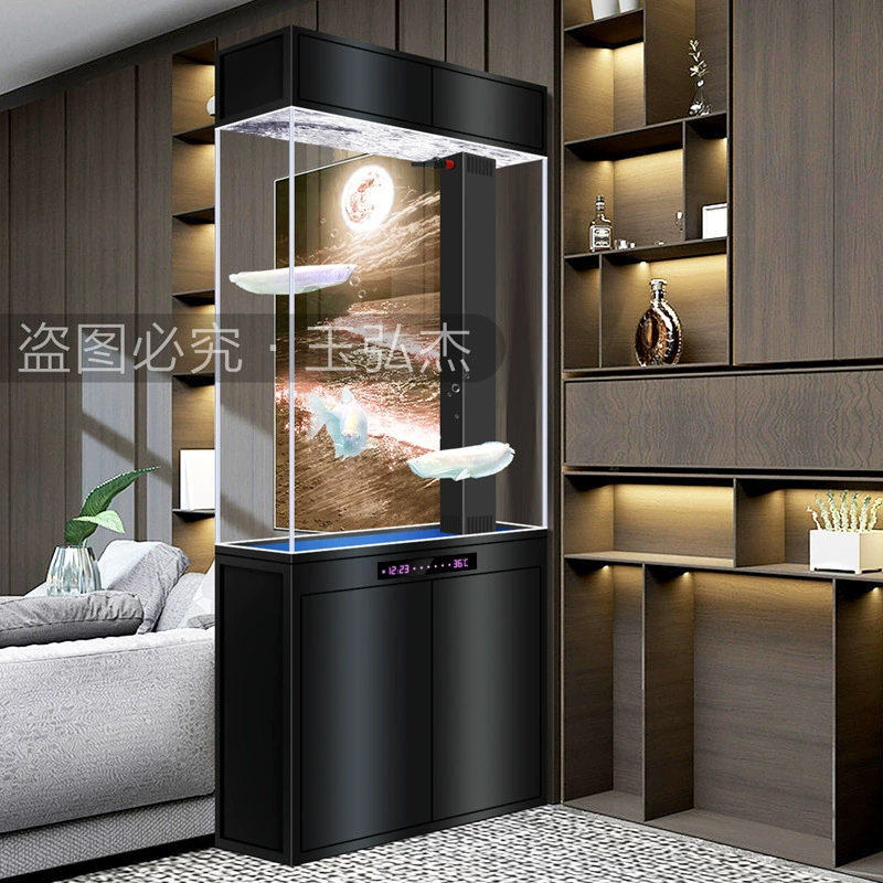 Экран аквариум гостиная входной шкаф современный свет роскошный отель офисная перегородка нижний фильтр аквариум без воды