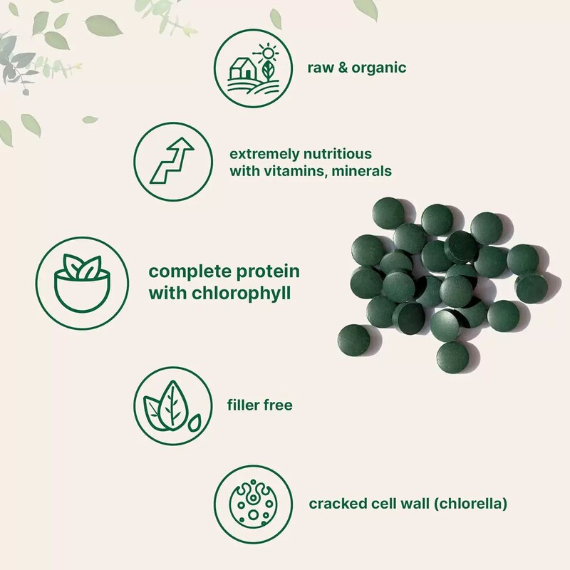 亚马逊跨境 小球藻螺旋藻片Chlorella spirulina tablets工厂现货|undefined
