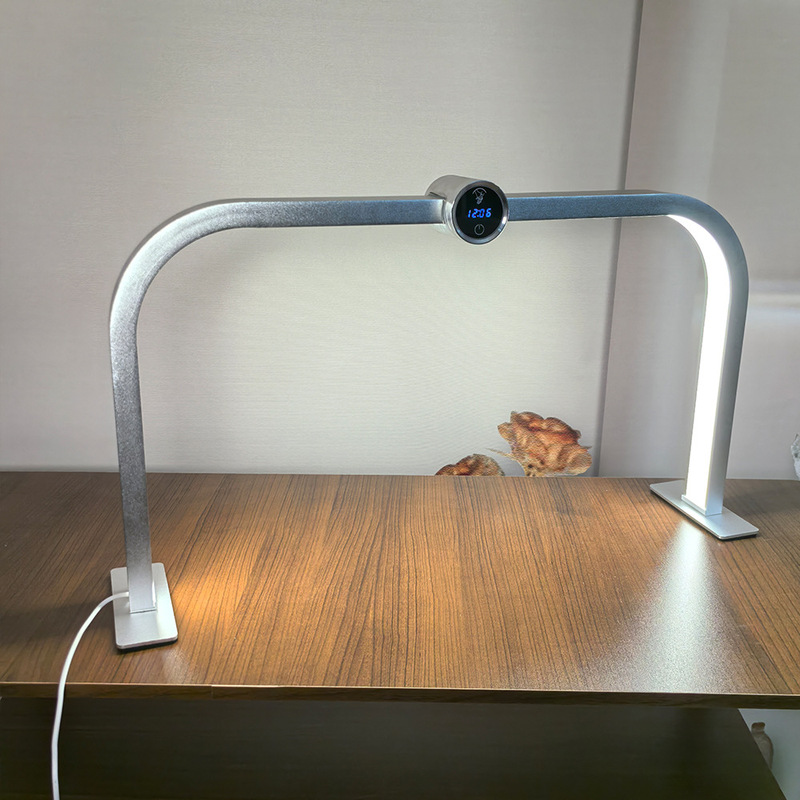 Square nail lamp table lamp desktop beauty lamp manicure tattoo digital display nail table lighting half moon nail lamp