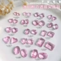 美甲指甲粉色冰糖尖底钻