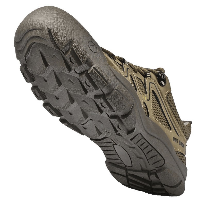 Zapatos deportivos transfronterizos para hombres 2025 nuevos zapatos de montaña al aire libre de malla transpirable para hombres zapatos grandes antideslizantes para hombres