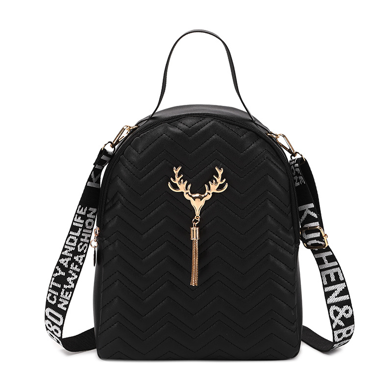 Bolso de mujer 2023 nueva ola bordada borla cinta decorativa mochila bolso de hombro casual