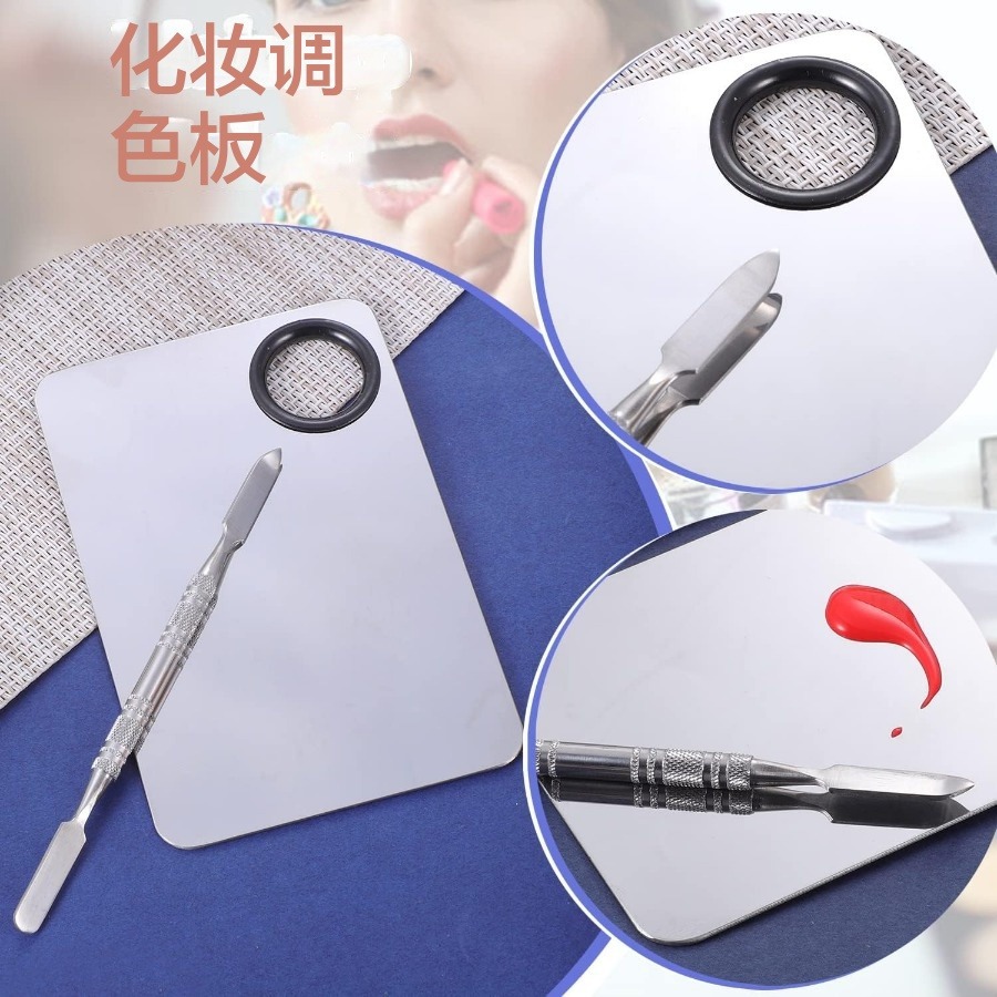 Paleta de acero inoxidable Paleta de maquillaje Paleta de maquillaje Paleta de maquillaje Paleta de maquillaje