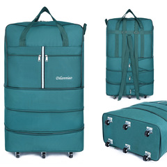 Air Cargo Large Capacity Travel Bag Swivel Wheels Moving Travel Folding Luggage Bag Storage Oxford Cloth Maternity Bag