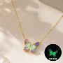 夜光新款渐变百搭项链