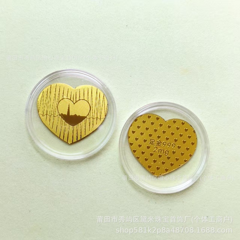 足金手机贴2mg新款足手工玫瑰花有钱花马上桃花创意活动礼品批发|undefined