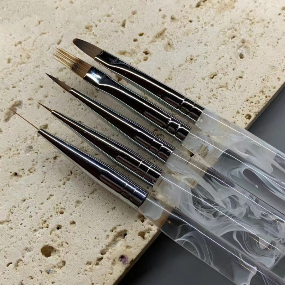 拉线笔水墨烟雾美甲笔亚克力勾线彩绘描边笔极细国风国画美甲专用