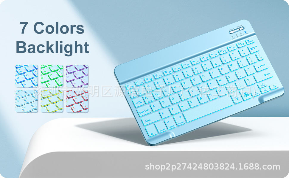 Funda con Teclado Bluetooth para iPad 10.9 Pulgadas Retroiluminado Magnético Desmontable con Ranura para Lápiz image 25