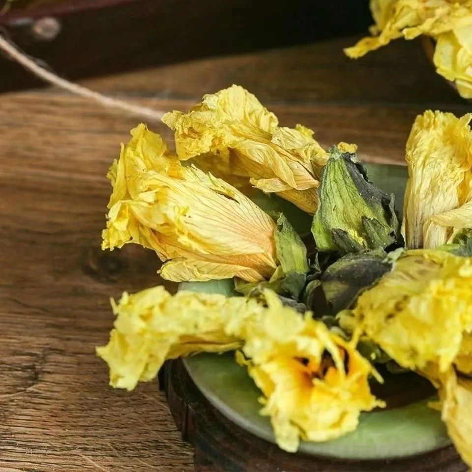 Abelmoschus Flower Huang Shu Kui Hua Dried Herbal Tea 500g Sulfur-Free Dried Blooms for Daily Infusion quality and texture
