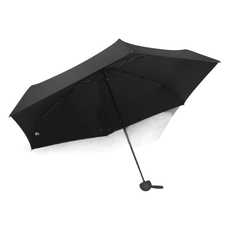 Paraguas cápsula 50% de descuento en gafas Paraguas Ultra Light mini paraguas de protección solar pegamento negro sombrilla paraguas de bolsillo pequeño paraguas de sol personalizado
