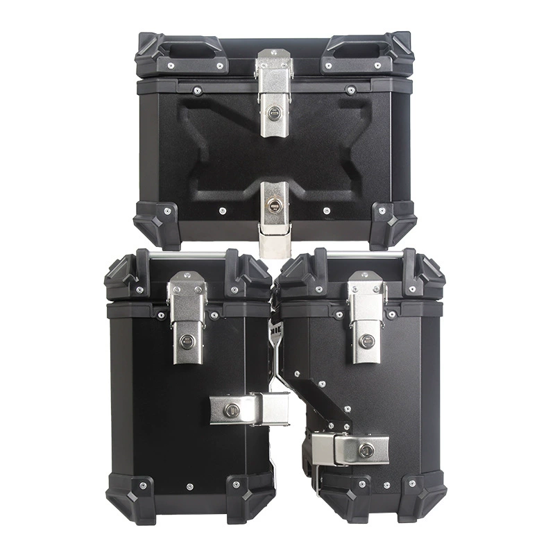 Suitable for BMW R1200/1250GS side frame right aluminum alloy three-box rack side box rack trunk rack storage box