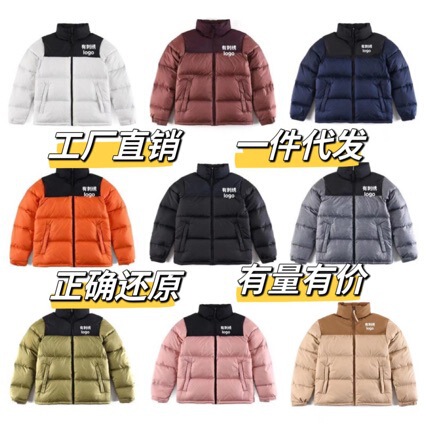 Cross-Border Putian High-Quality North Face down Jacket 1996 American Version Unisex 90% White Duck down 700 Fill Power Embroidered Warm