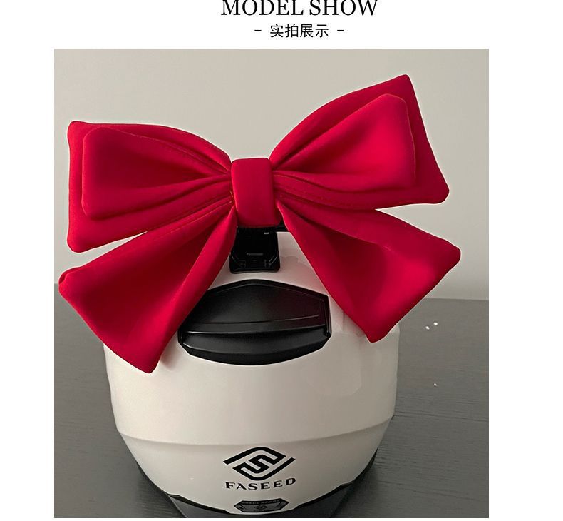 Helmet Decoration Bow Motorcycle Full Helmet Decoration