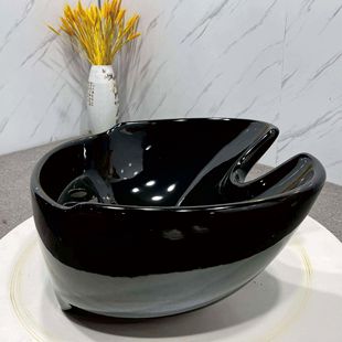 Specializing in the Production of Beauty Barber Chair Accessories Base Ceramic Shampoo Basin Hair Salon Special Salon Accessories Shampoo Basin