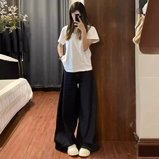 U领打底衫短袖女夏季简约休闲百搭基础款T恤小众韩版白色内搭上衣