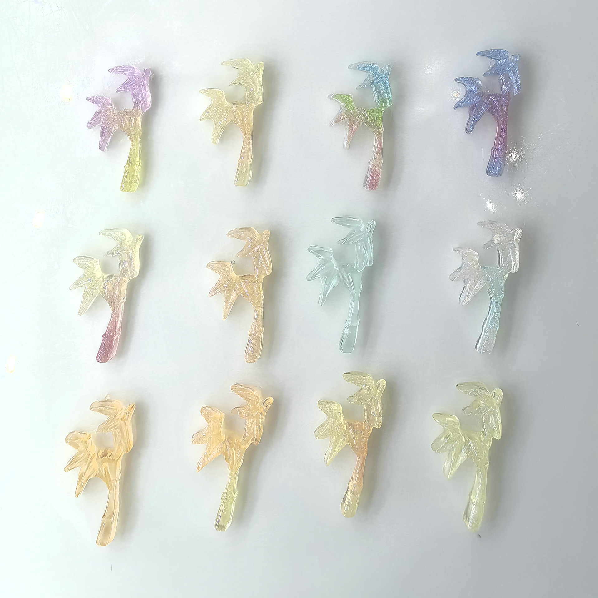 网红竹子美甲饰品批发冰透仿真竹子树脂配件diy手机壳指甲装饰