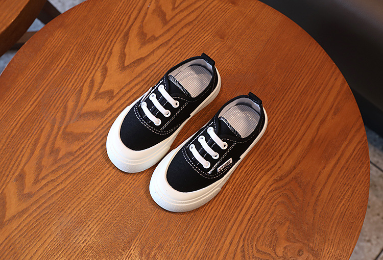 Children's Canvas Sneakers With Leopard Print For Girls_voghion.com