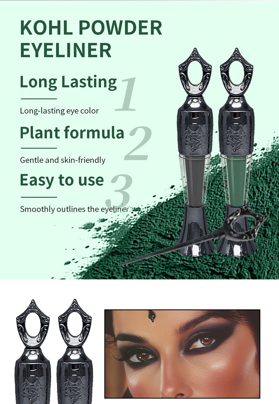 Lakerain Eye Powder, Egyptian-style eye powder Application Scenario