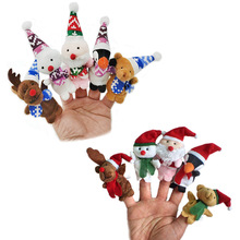 圣诞指偶 可爱卡通人物造型手指偶 圣诞儿童节说故事辅导教具