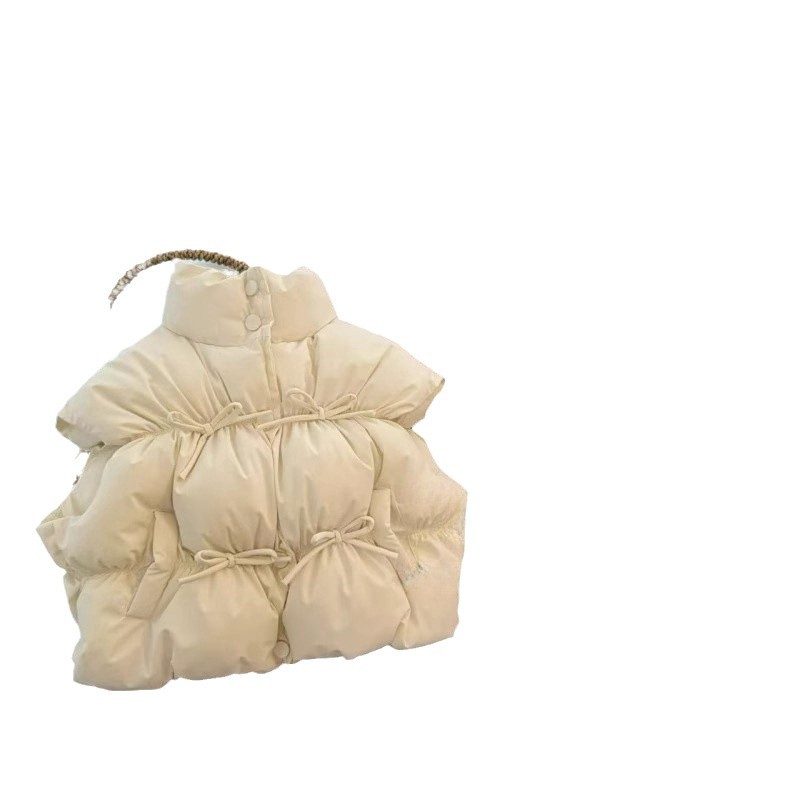 [Child Star Circle] Chaleco para niñas, ropa de otoño e invierno, nuevo estilo, chaleco de algodón con clip para niños, abrigo de invierno para mujer