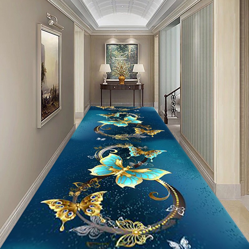 Wholesale corridor carpet, cuttable doormat, entrance corridor stairwell long strip home use hotel corridor carpet
