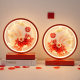 Wedding Table Lamp Wedding Room Bedside Lamp Bride Dowry Lamp Red Pair of Happy Lamp Everbright Lamp Bedroom Festive Everbright Lamp