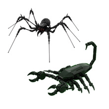 跨境热卖兼容乐高积木MOC令人毛骨悚然的蜘蛛动物黑蝎子玩具套装