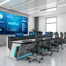 厂家直销指挥中心控制台科技感加厚操作台豪华电脑机房调度控制台