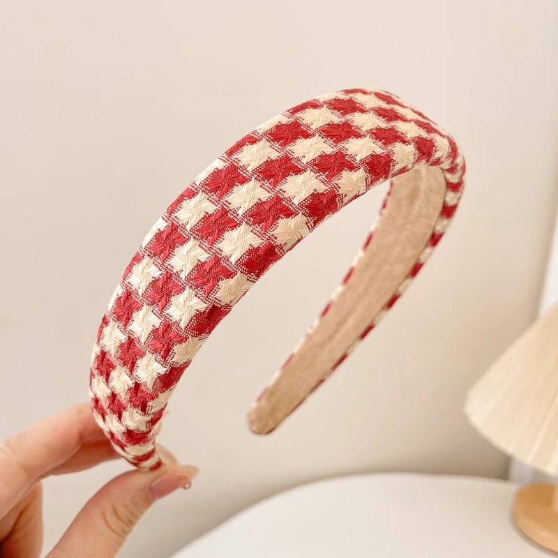 Alta gama Chanel estilo alto cráneo superior diadema de las mujeres de todo partido pelo presionando diadema pelo paquete temperamento tocado horquilla grutas pelo