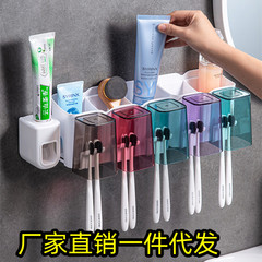 歯ブラシホルダー穴なし壁掛け式ホルダーセット歯磨き洗面コップうがいコップ