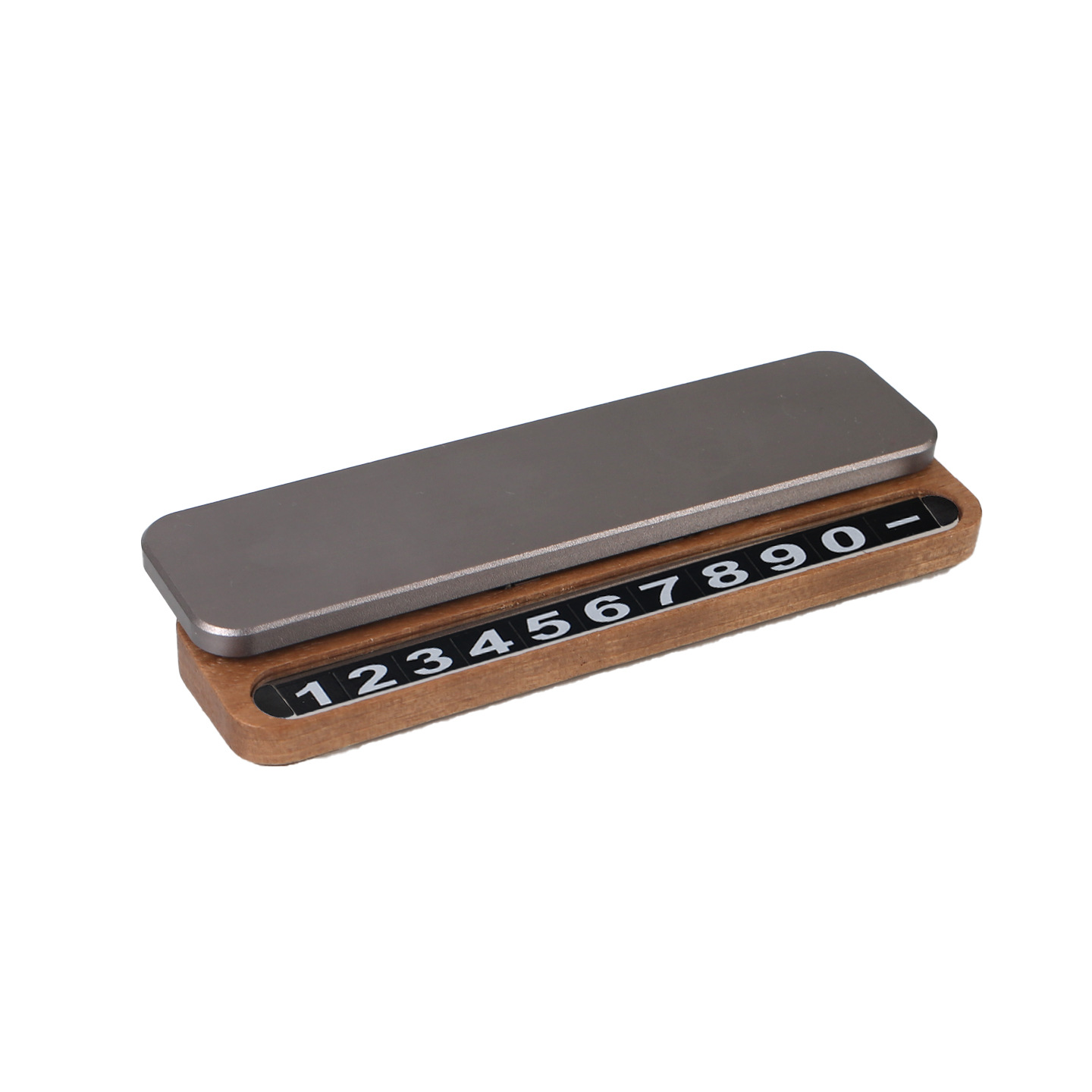 Starman Walnut Placa de estacionamiento Placa telefónica de movimiento de carro Placa de estacionamiento temporal Placa de estacionamiento de movimiento de carro Placa telefónica de consola central