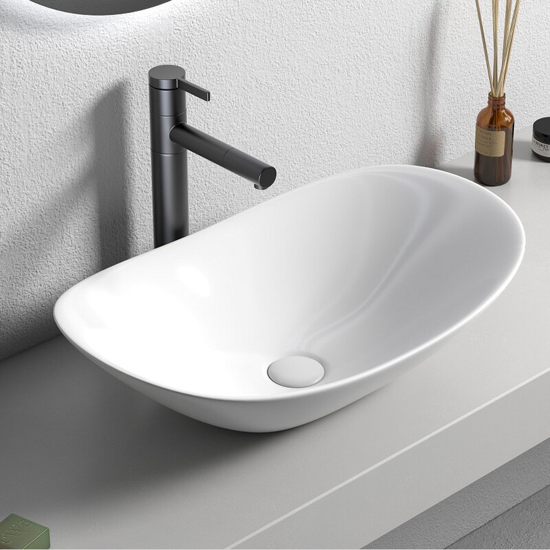 Countertop Basin Wash Basin Ingot-Shaped Ceramic Wash Basin Balcony Wash Basin Wholesale Art Basin Single Basin Hotel Wholesale