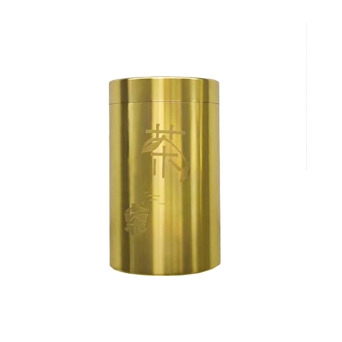 Todo el latón té lata sellado almacenamiento de té lata de té portátil a prueba de humedad viaje lata sellada caja de té
